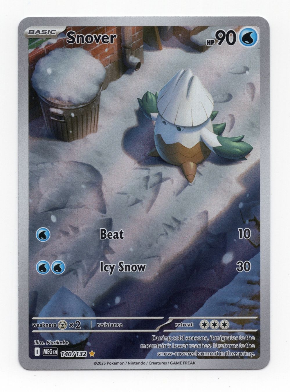 Pokémon Carte collezionabili: Snover 140/132 Illustration Rare Mega Evolution Englisch – Nuovo (secondo la descrizione) da Oberglatt ZH venduto da DSGS37