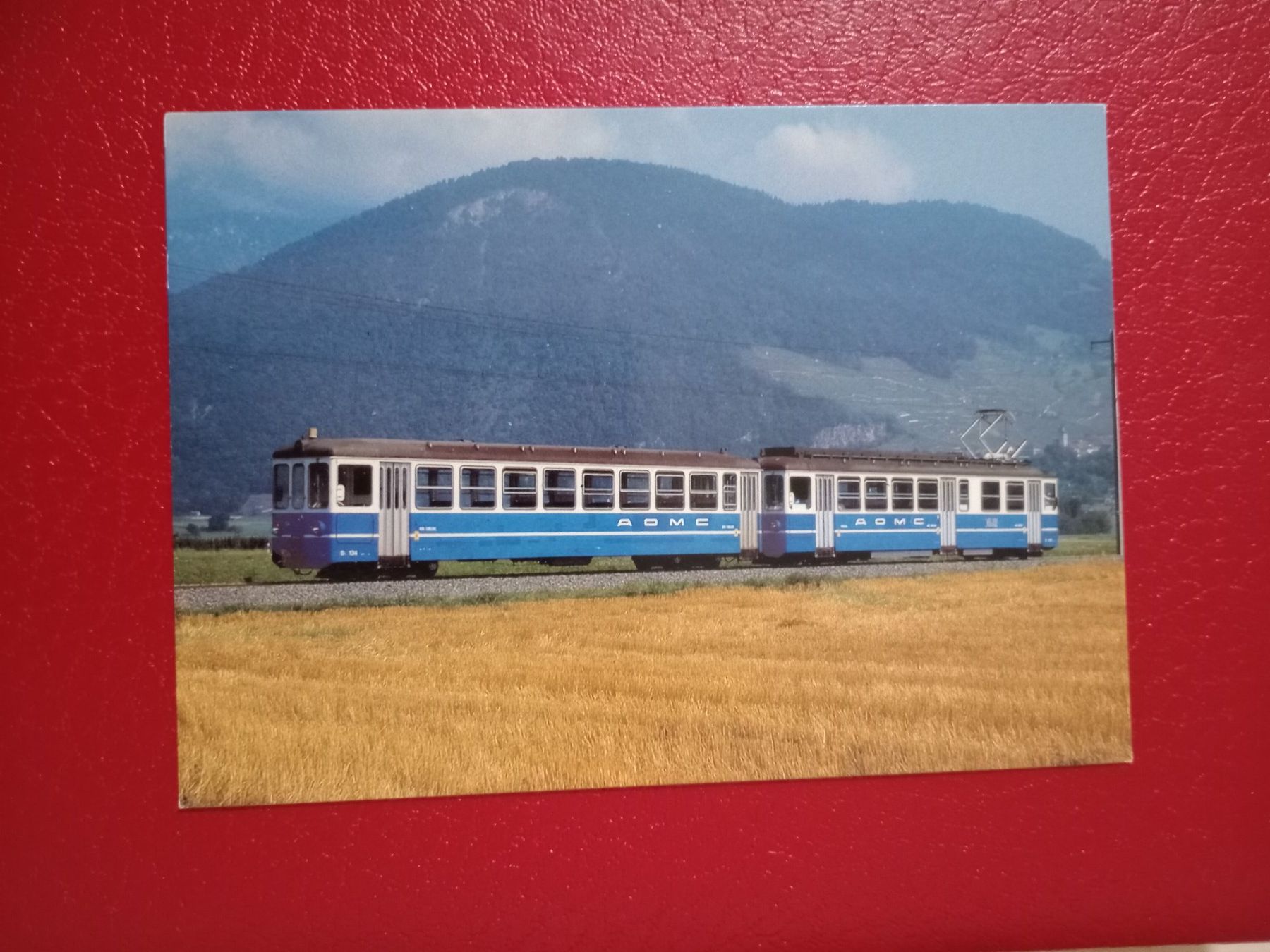 Ansichtskarten: AK Bahn AOMC Pendelzug – Gebraucht aus Küttigen von Melisch1000