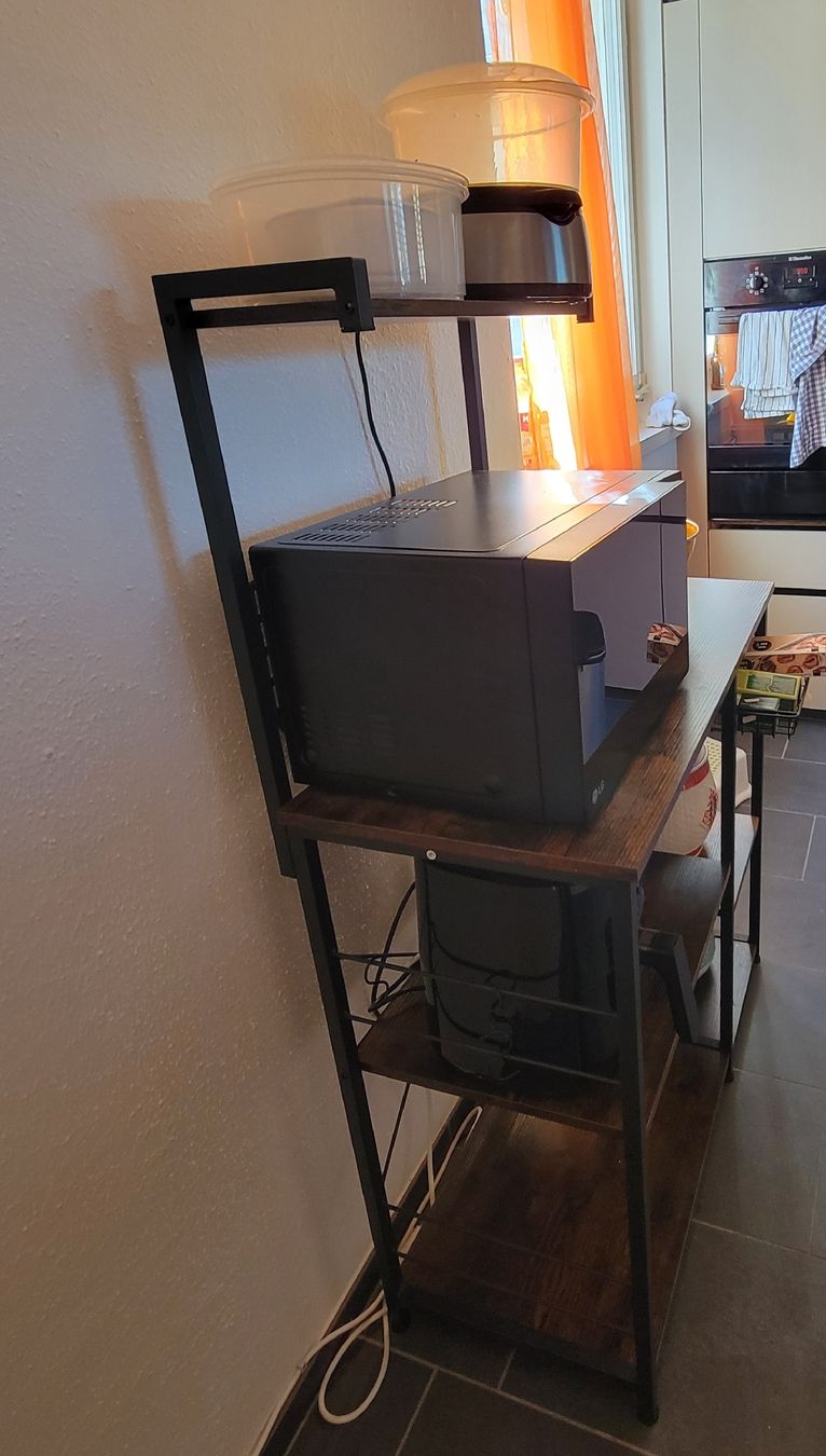 Étagères: Kitchen Shelf Unit Brown Metal Frame Used Good Condition – D'occasion à Zürich par gil_69qz 1
