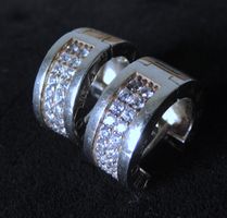 THOMAS SABO Pavé Creolen Silber 925 Ohrringe 15 mm