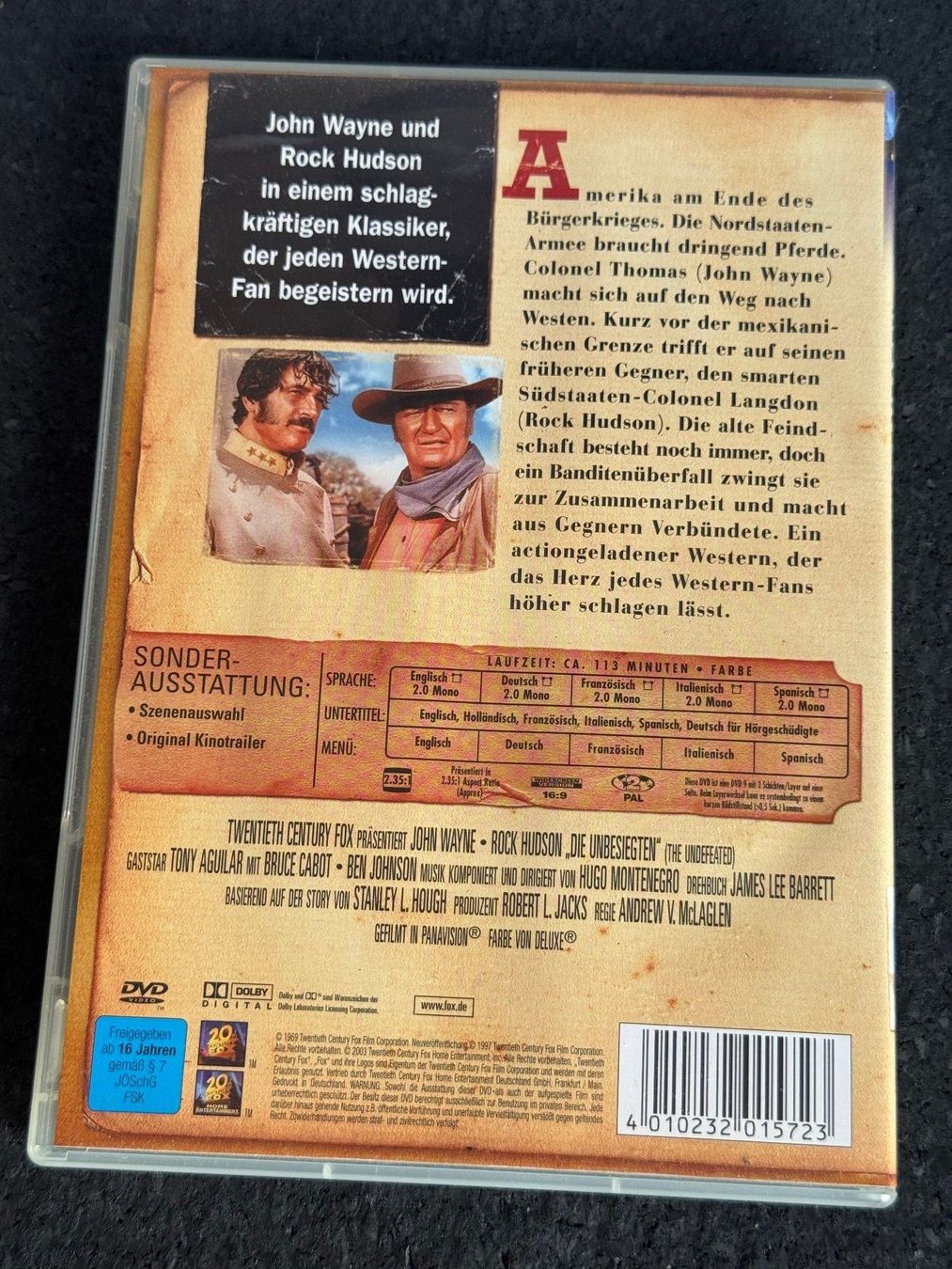 Tutti i DVDs: John Wayne Western Collection "Die Unbesiegten" DVD – Usato da Fribourg venduto da tschjoly 1
