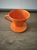 Porte-filtre cafetiere orange plastic modele 002