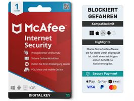 McAfee Internet Security - 1 Jahr - 1 Gerät