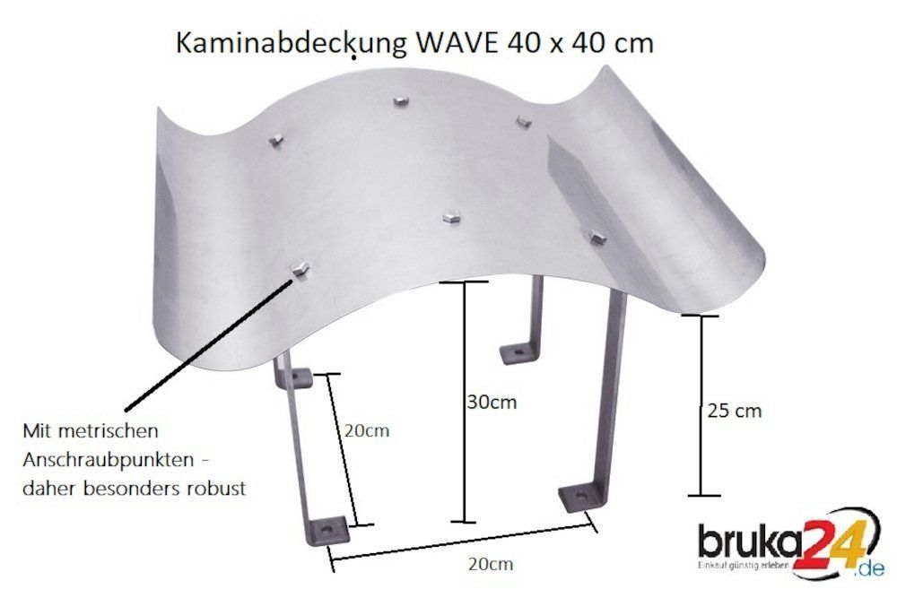 Tische: Edelstahl Schornsteinabdeckung 40x40cm – Neu und originalverpackt aus Bottighofen von zaap 2