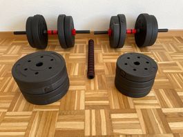 Hantelset Kurz- und Langhantel 50 kg