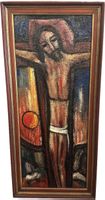 Oskar ALTHAUS (1908-1965) | Grande huile Christ
