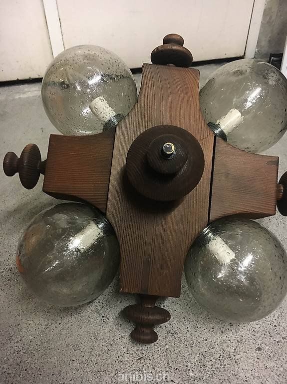 Lampadari & plafoniere: schöne grosse Wohnzimmer Hängelampe mit 4 Glaskugeln – Usato da Zürich venduto da Tivoli2