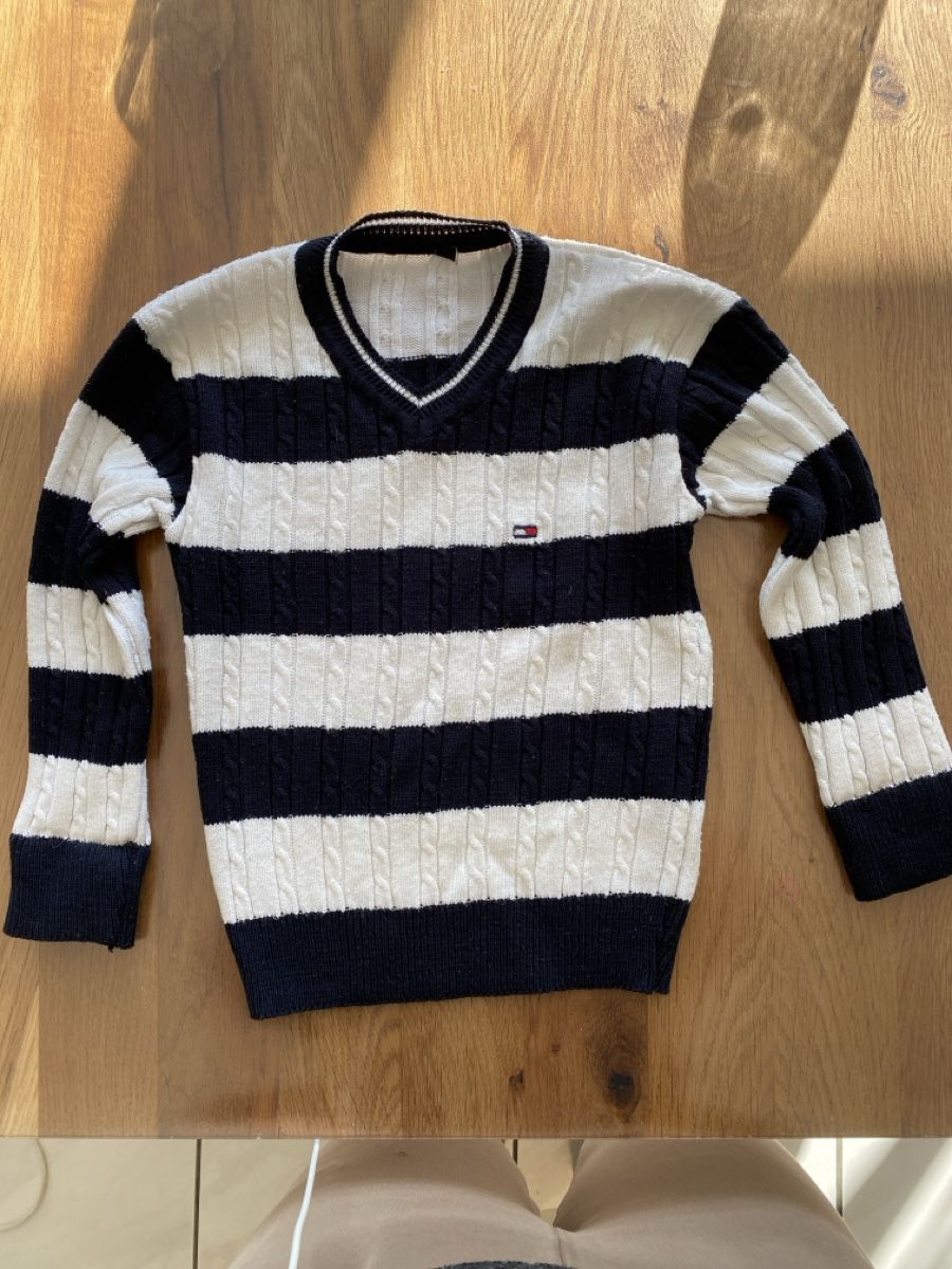 Tommy Hilfiger Pulls et sweat-shirts: Tommy Hilfiger Pullover gestreift Baumwolle Gr. 92 – Neuf (Voir description) à Welschenrohr par all_5gs8