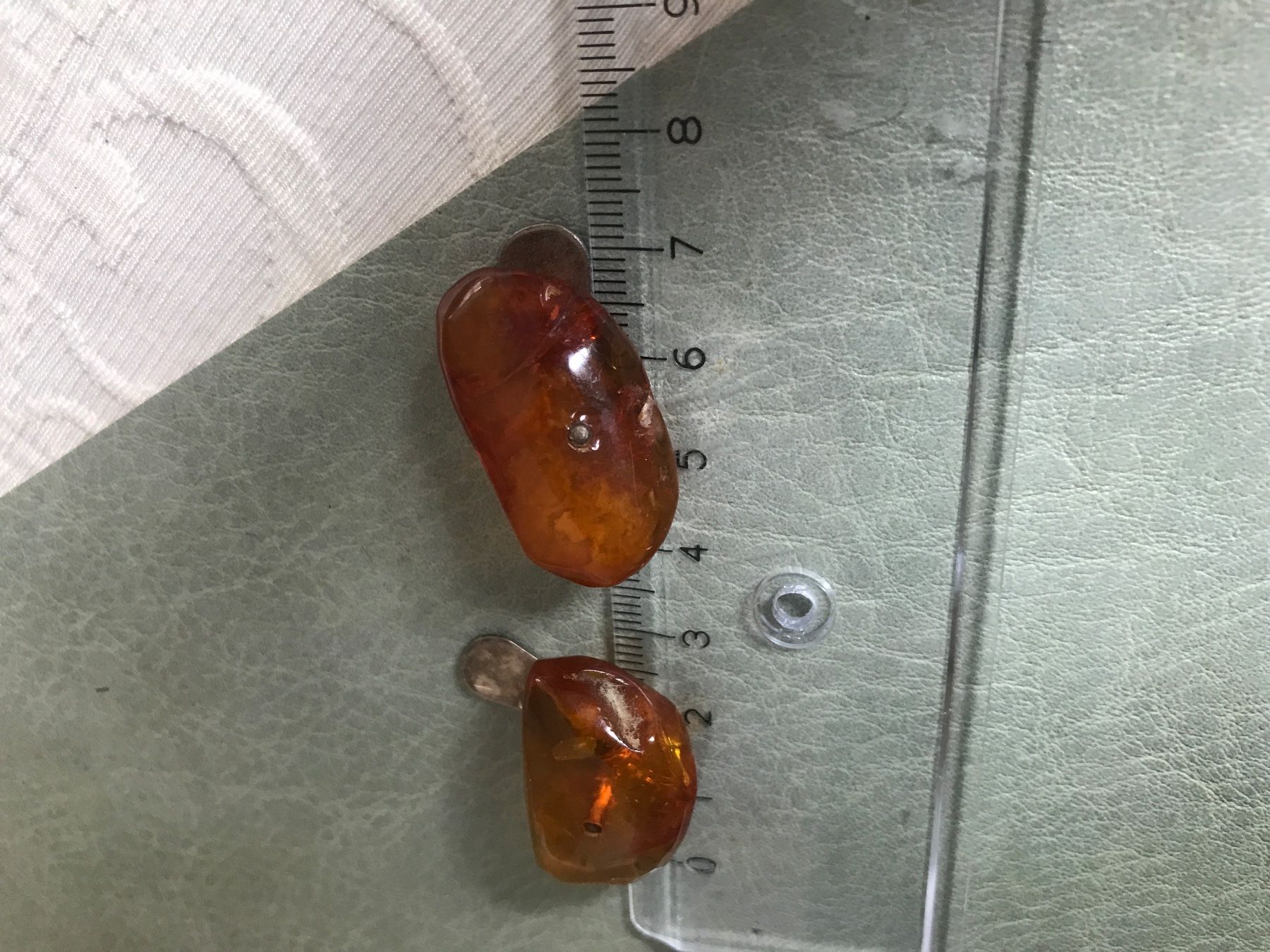 Boutons de manchette: Echte Bernstein-Manchettenknöpfe  gross – D'occasion à Wettingen par Andres54 3
