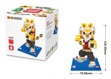 Nanoblock Baukästen: 2389 Wise Hawk - Kung Fu Panda - Tiger – Neu und originalverpackt aus Hochdorf von ruest-online