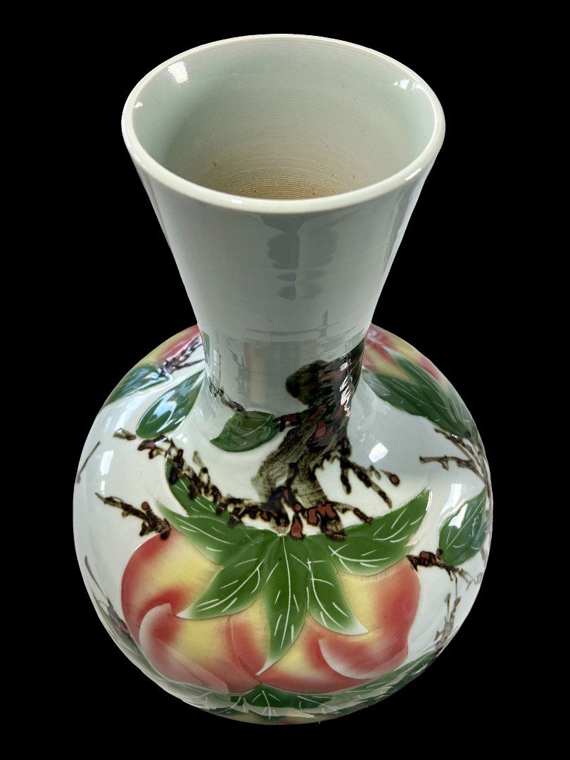 Vasen & Gefässe: Vase décoratif chinois grand format, 60 cm – Gebraucht aus Sion von numision 3
