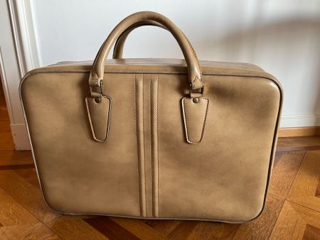 🧳 Valise Vintage Cuir Veau Italie Années 1960 Luxe ✨
