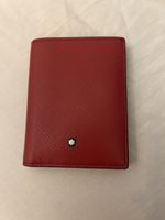 Montblanc Kartenetui in Rot Leder gebrauchter Zustand