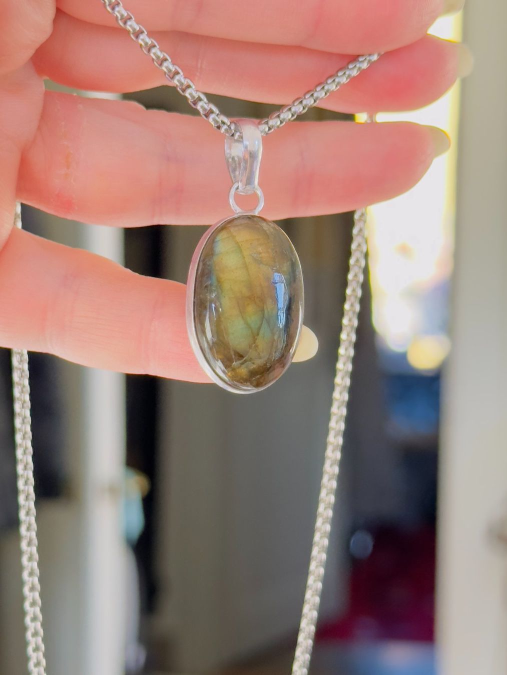 Catenine: Fashionable labradorite necklace – Nuovo e nell'imballaggio originale da Genève venduto da AGBERG 7