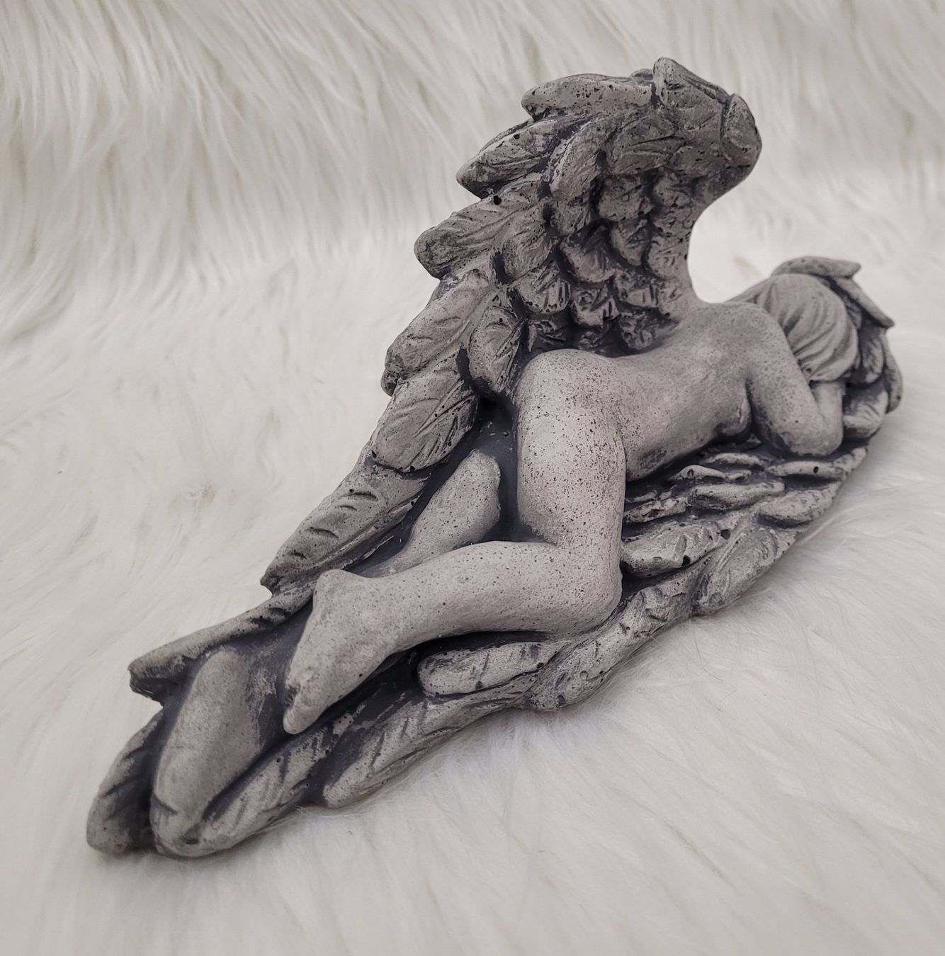 Statuette: Beton Engel  (handgemacht) – Nuovo e nell'imballaggio originale da Wohlen AG venduto da BetonPapierUpcycling 7