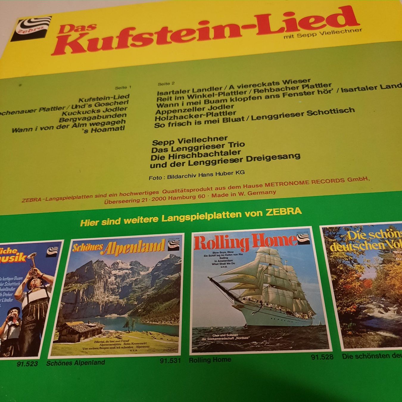 Dischi in vinile: Das Kufstein-Lied mit Sepp Viellechner – Usato da Buochs venduto da Nyima21 1