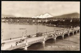AK Genève, Le pont du Mont Blanc