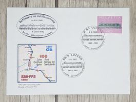 CL09 Enveloppe + Timbre Suisse 1982