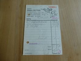 Muttens, Gasthof Rössli Familie Reize, Nota 1950