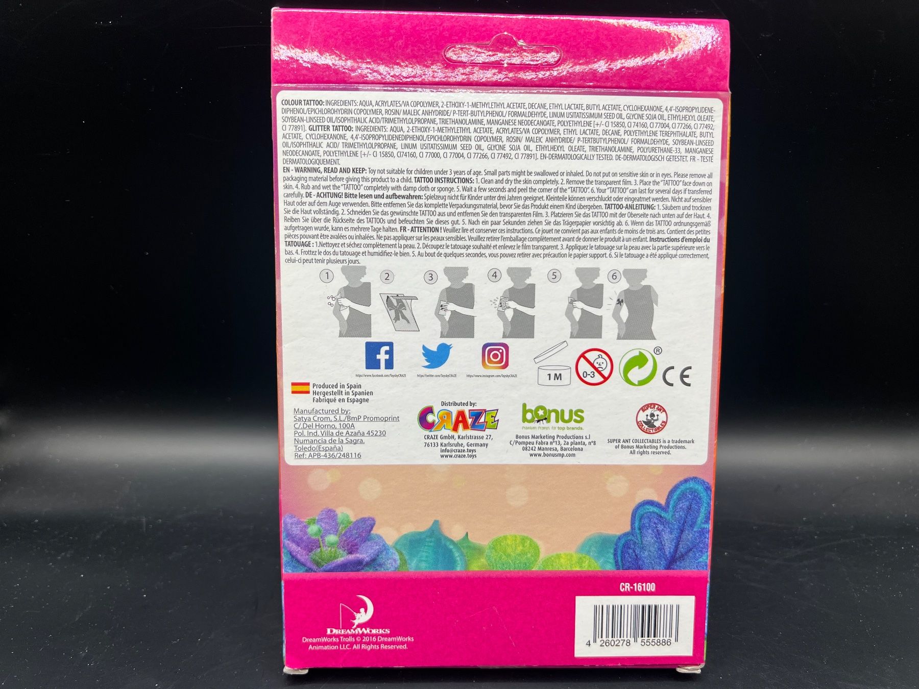 Aufkleber: Tattoo Box Trolls Wassertattoo Kindertätowierung – Neu und originalverpackt aus Vaduz von NotNeeded 1