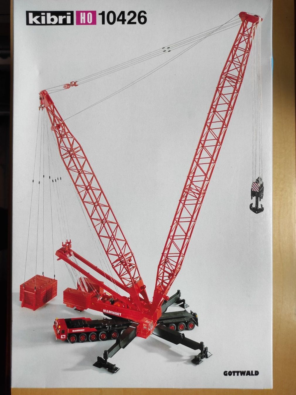 Gottwald Gittermastkran Maxilift, Bausatz von Kibri 1/87 (Neu und