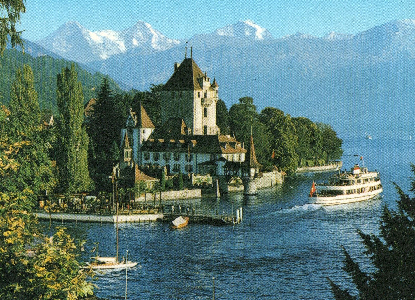 Cartoline postali: Schloss Oberhofen am Thunersee – Usato da Melano venduto da pisonsdro