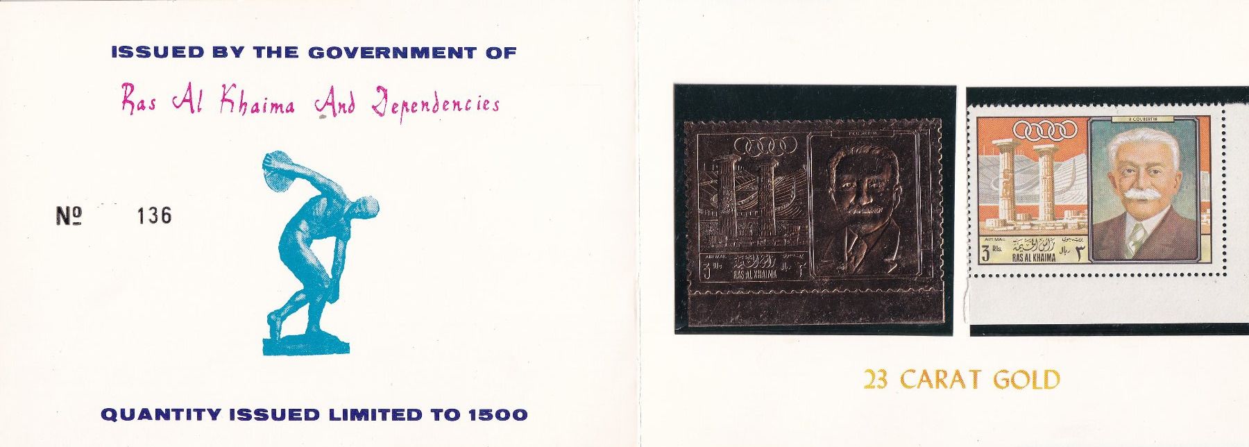 Tous les timbres: Gold Postage Stamp Issue – Neuf (Voir description) à Birsfelden par chr_yq2g 1