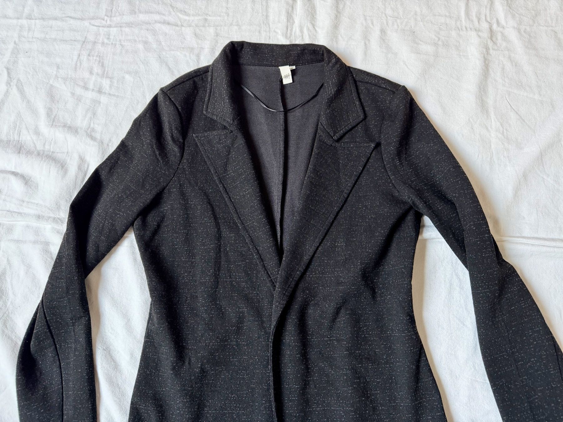 Giacche: Q/S by s.Oliver, Longblazer, anthrazit meliert, Gr. M – Usato da Basel venduto da Solaia28 3