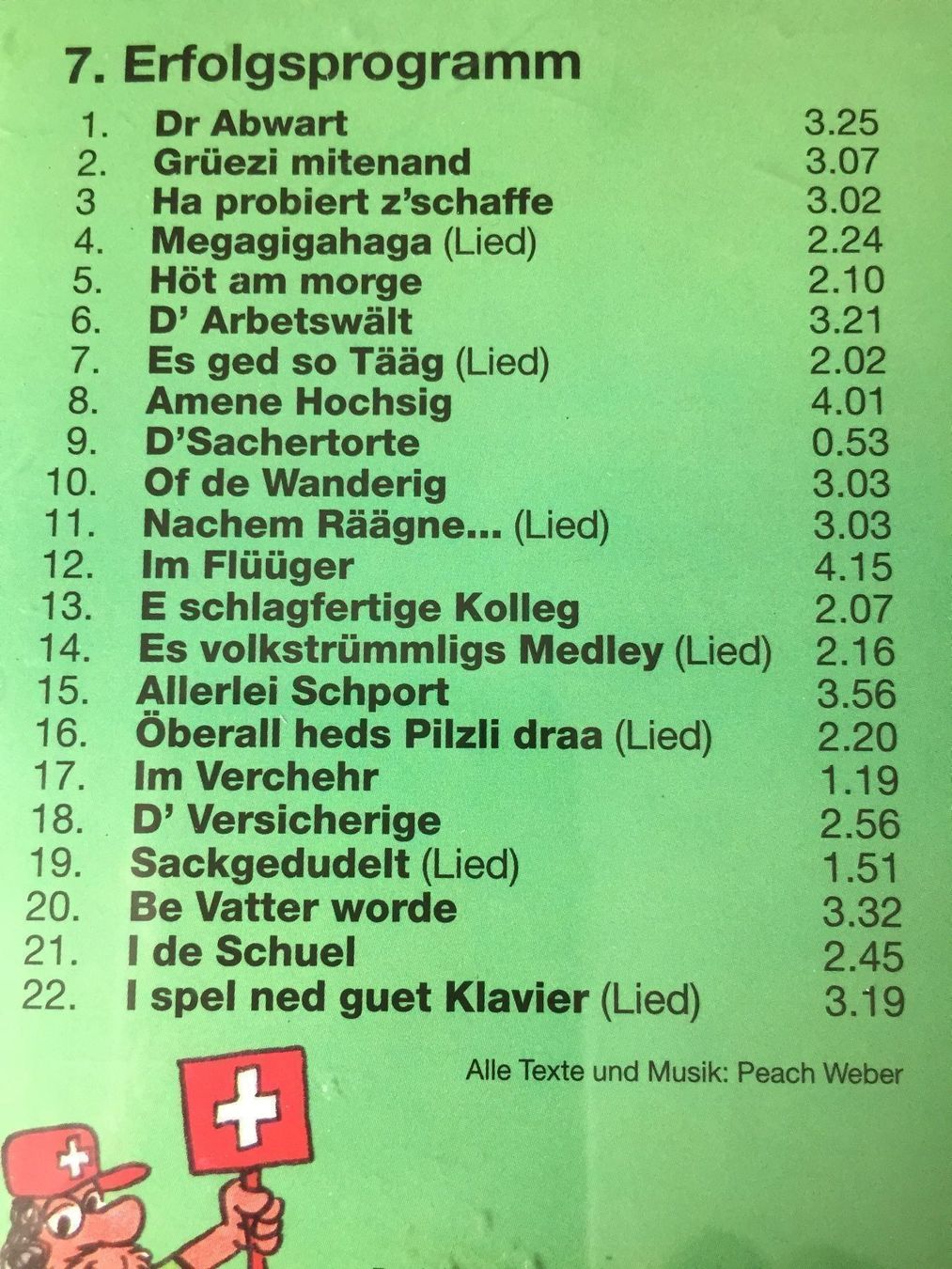 CD: Peach Weber Gägsgüsi – Usato da Gerlikon venduto da jabadabadu 1