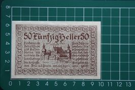 currency voucher austria zell ad pram 50 heller 1920