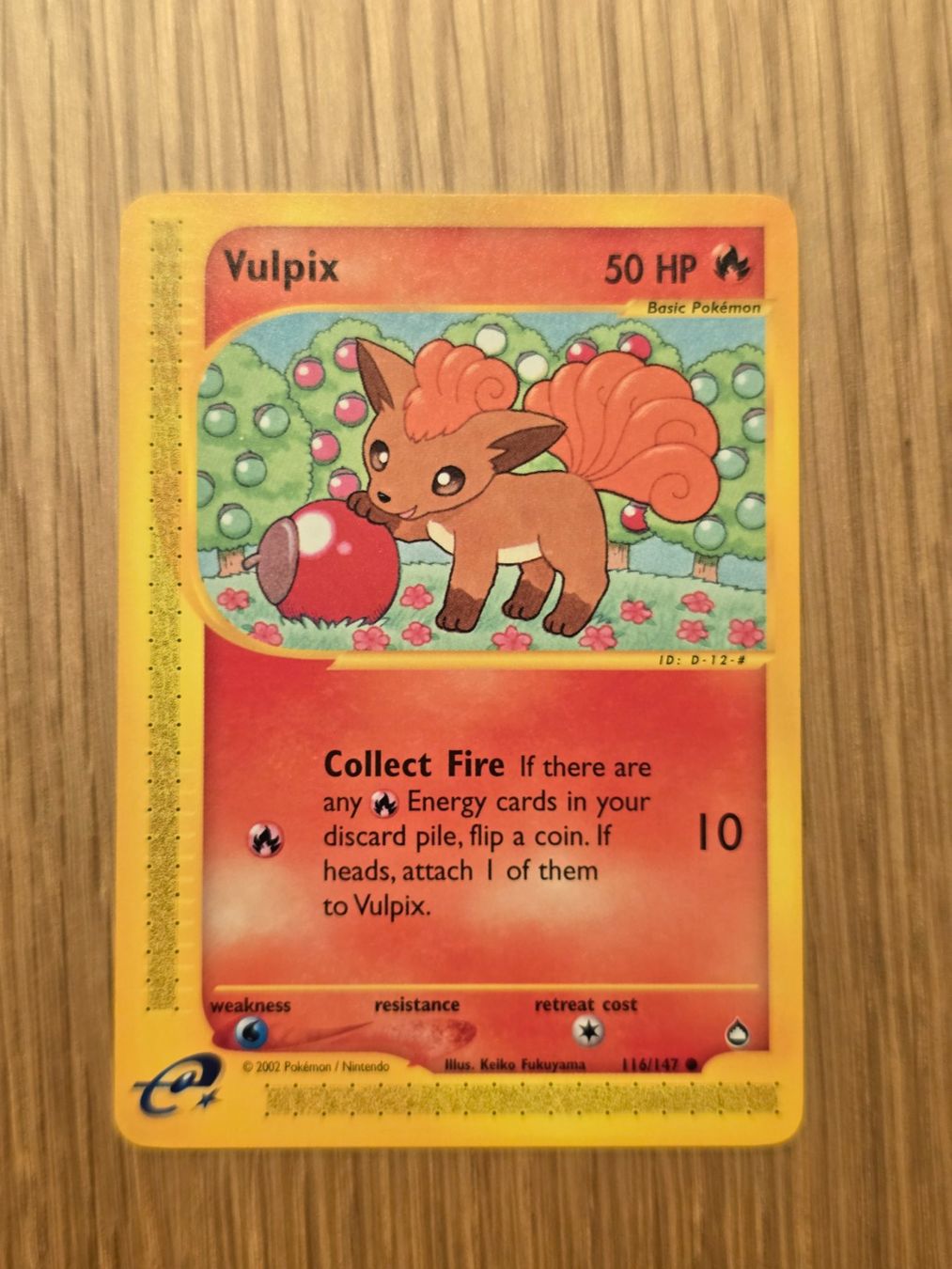 Pokémon Sammelbilder & Trading cards: Pokémon TCG Aquapolis Vulpix – Neu (gemäss Beschreibung) aus Rotkreuz von Mahkoh
