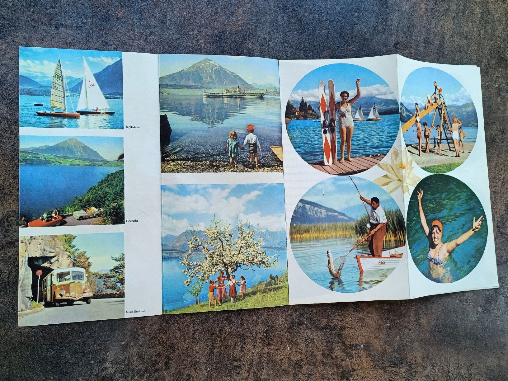 Documents: Alter Prospekt / Thunersee - Berner Oberland ca. 1950 – D'occasion à Brugg AG par Ente015 1