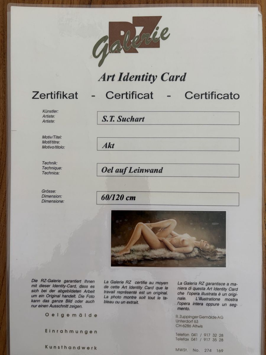 Dipinti: Gemälde Akt Oel auf Leinwand – Nuovo (secondo la descrizione) da Gränichen venduto da pro2010 1