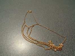 Fuss-/Handkette goldfarbig, Slave