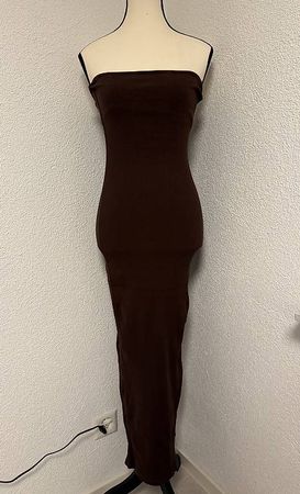 Braunes Bershka Maxikleid