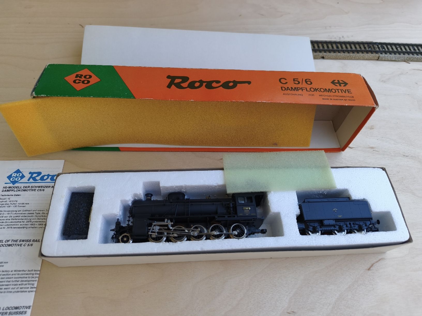 Roco Modellini di ferrovie: Roco HO Dampflokomotive C 5/6 14111A – Difettoso da Augst BL venduto da Schubrahim 2