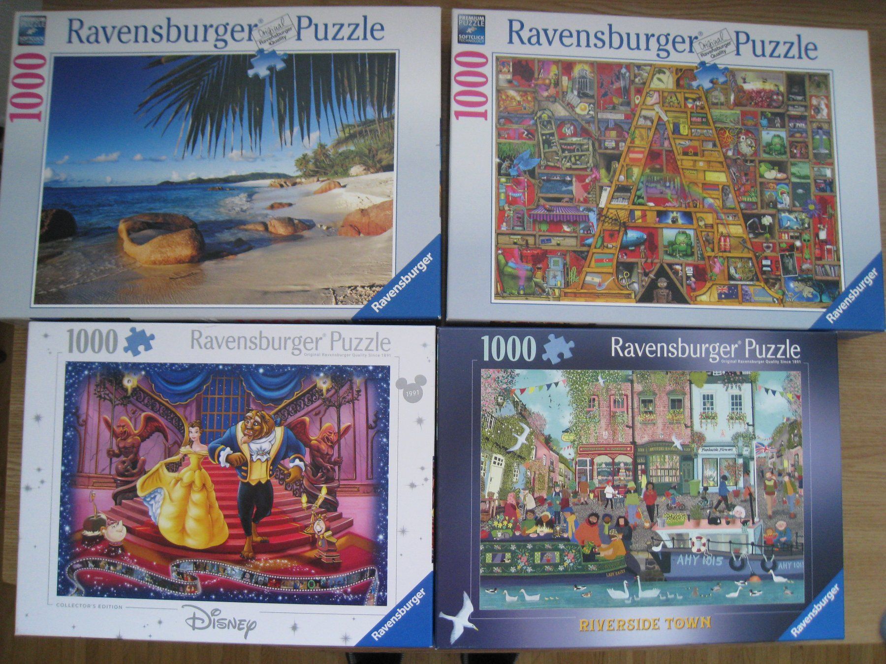 Ravensburger Puzzle: 4 Puzzle à1000 Teile – Usato da Sutz venduto da martinliliane