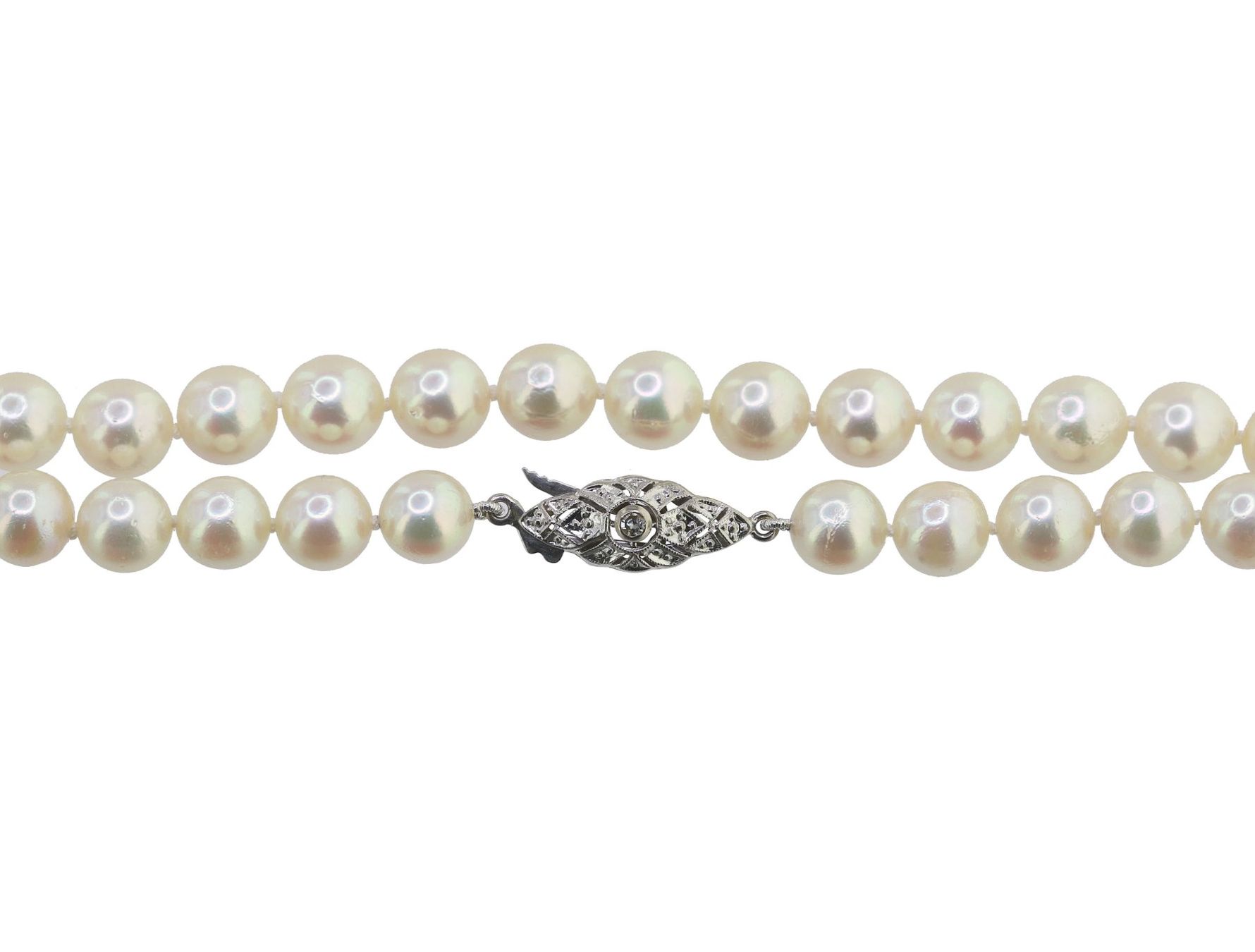 Catenine: Akoya-Perlen Kette – Usato da Zürich venduto da Vintage-Jewellery 1
