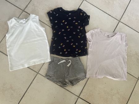 Sommer Set H&M, Grösse 98/104, T-Shirt, Shorts, Top