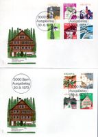 1973 SERIE DAUERMARKEN AUSGABETAG - ERHALT SIEHE SCAN -DI259