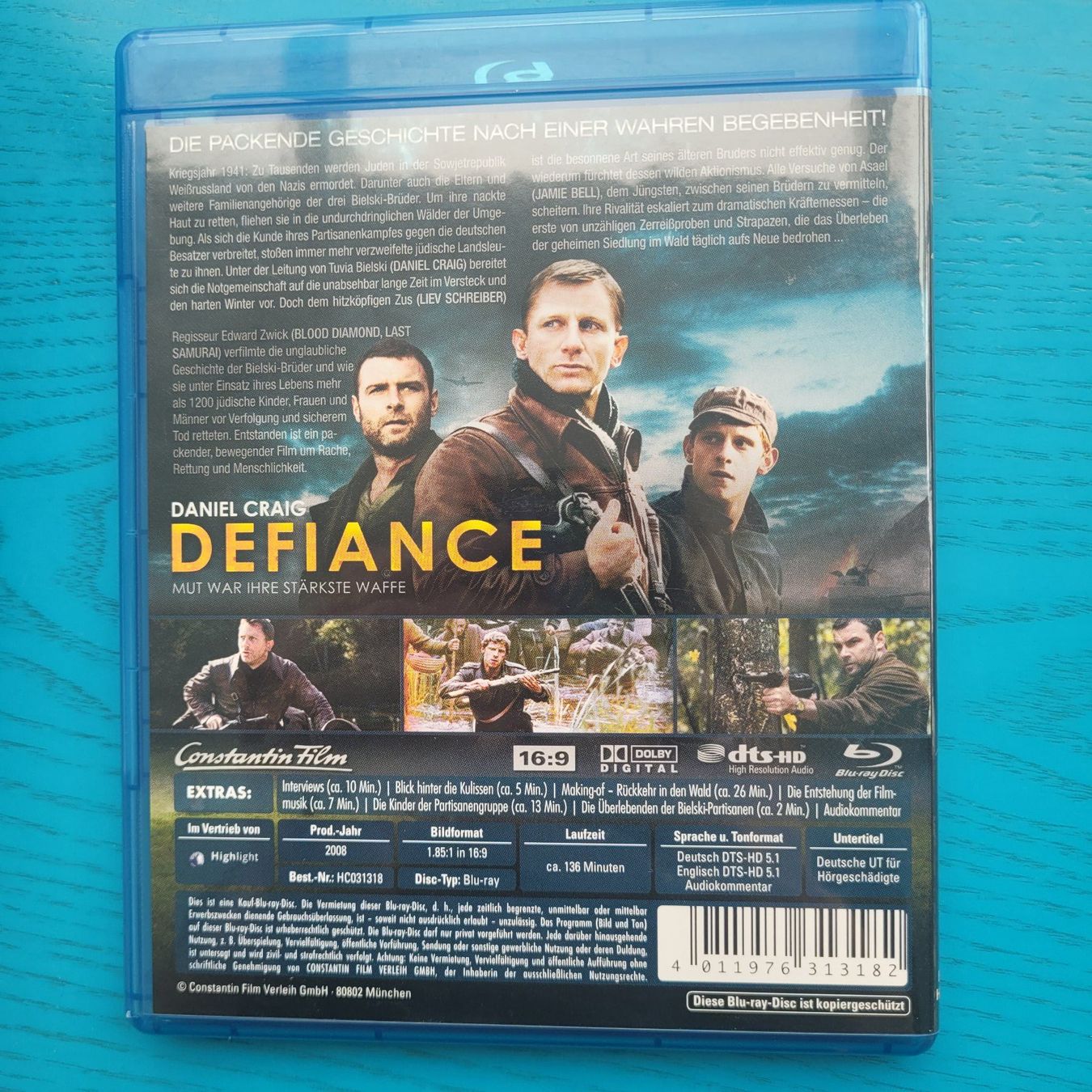 Tutti i DVDs: Defiance- Daniel Craig / blu ray – Usato da SCHÜBELBACH venduto da CoKaHa 1