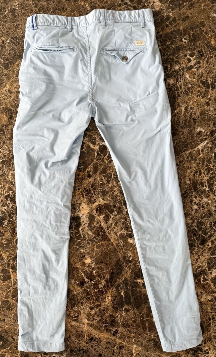 Maison Scotch Pantaloni: Scotch & Soda Mott Hose Hellblau Gr. 29/32 – Nuovo (secondo la descrizione) da Zürich venduto da kavebe 1