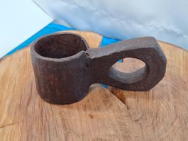 1 schöne antike Öse für Rundrohr Schmiedeisen (LOT3432#AEW0)