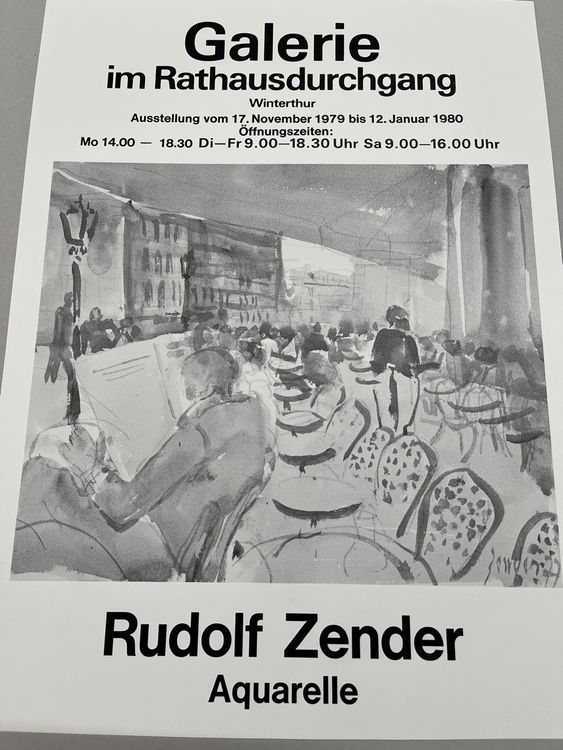 aus Grafiksammlung Plakat von Rudolf Zender 1979 (Gebraucht) in ...