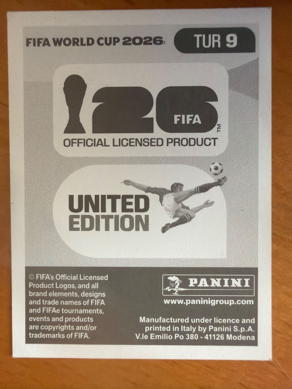 Panini Carte collezionabili: Panini TUR9 – Nuovo (secondo la descrizione) da Susten venduto da Rechnun 1