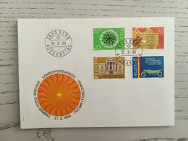 1980 FDC Werbemarken