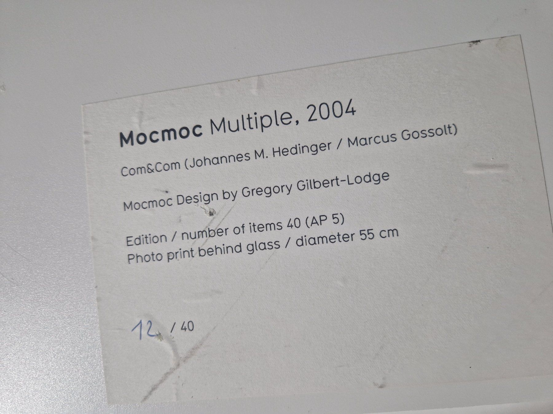 Carte collezionabili: Mocmoc Multiple, 2004 Sammlerstück Com & Com – Usato da St. Gallen venduto da JodokGross 1