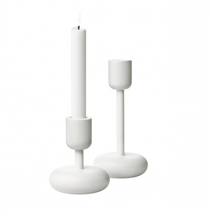 Iittala Portacandele: 1 x Iittala Nappula: Kerzenständer 183mm, silber – Nuovo e nell'imballaggio originale da Mönchaltorf venduto da godetra 2