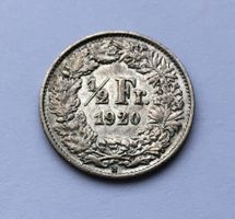 1920 50 Rappen Silber