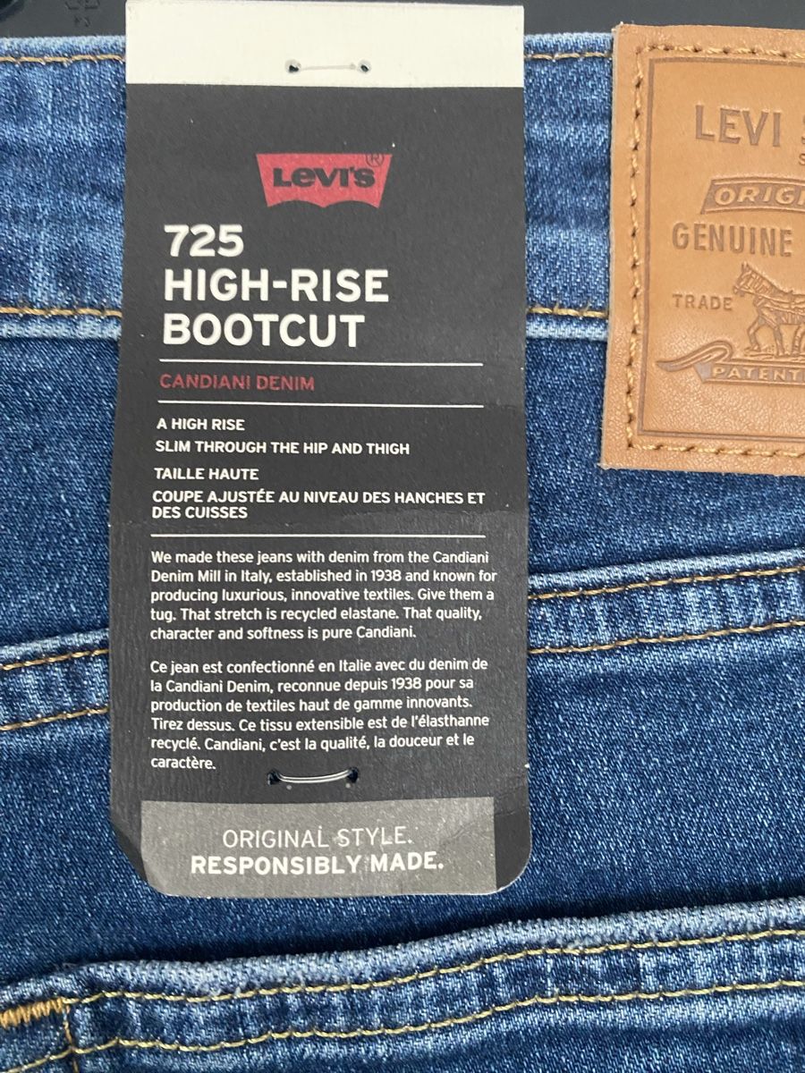 Levi's Jeans: Levi's 725 High Rise Bootcut, taille 33x32, neuf – Nuovo e nell'imballaggio originale da Lausanne venduto da Vracorama 3